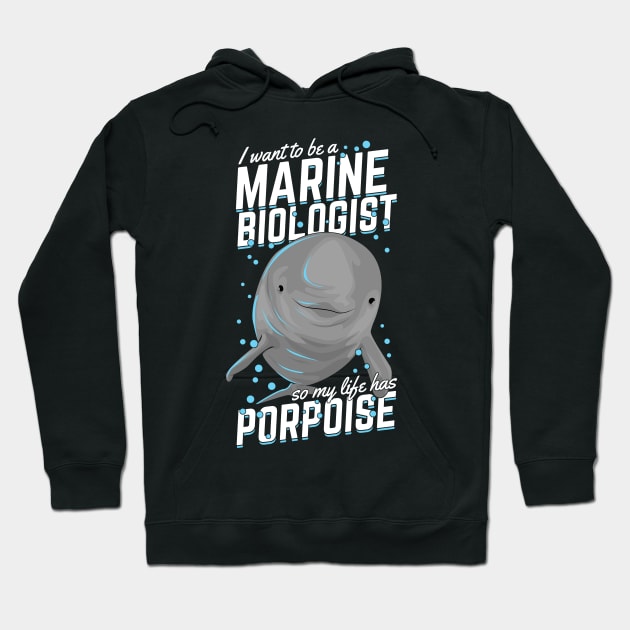 Marine Biology Animal Porpoise Biologist Gift Hoodie by Dolde08